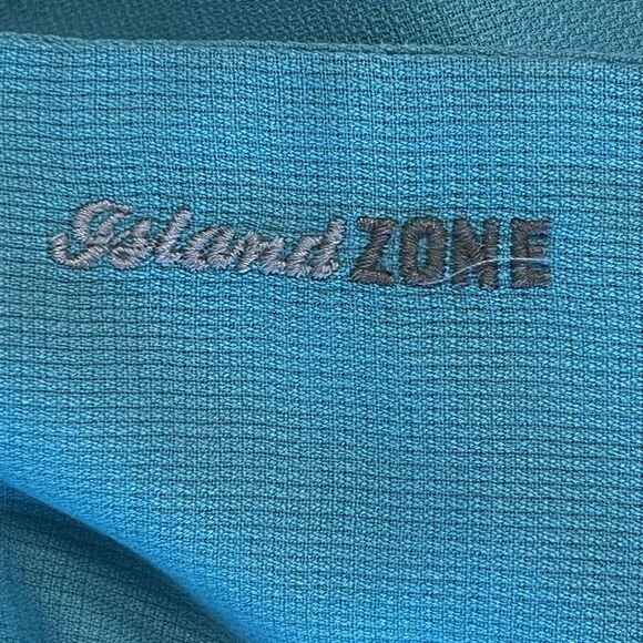 Tommy Bahama short sleeve button down turquoise men's XL silk blend lightweight - Picture 12 of 14